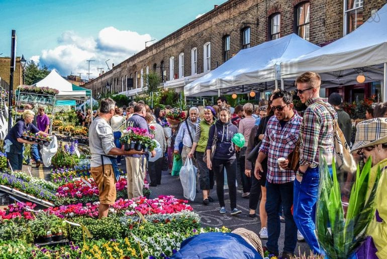 airbnb rental by flower market london