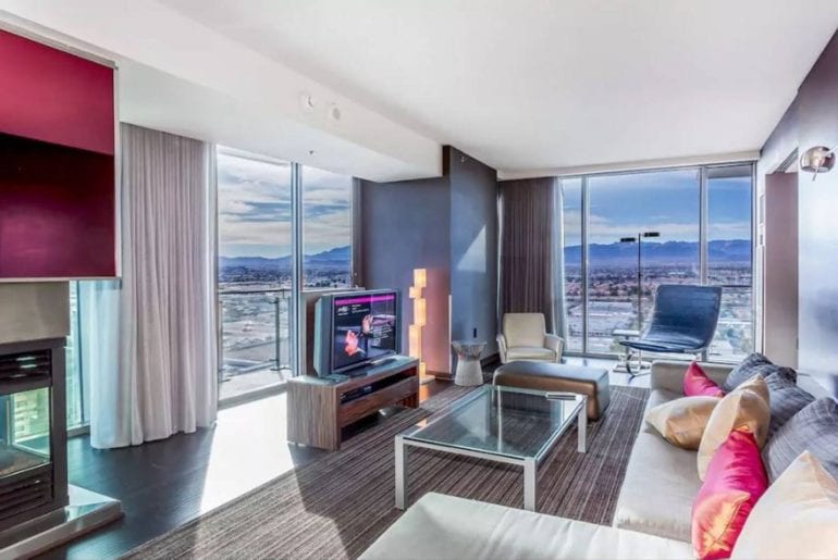 luxury airbnb condo in the palms las vegas