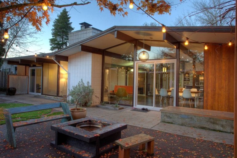 portland airbnb mid century modern home