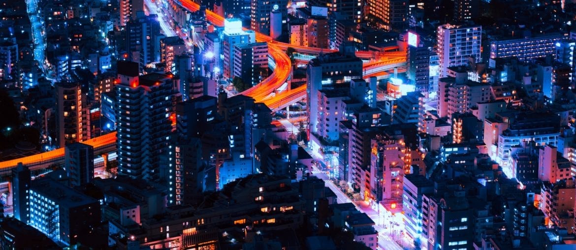 Tokyo At Night Time lapse