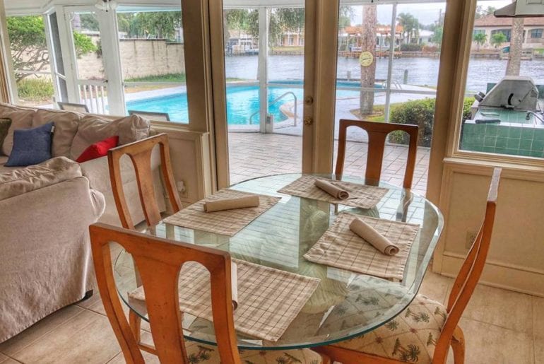 south tampa beachfront airbnb pool home