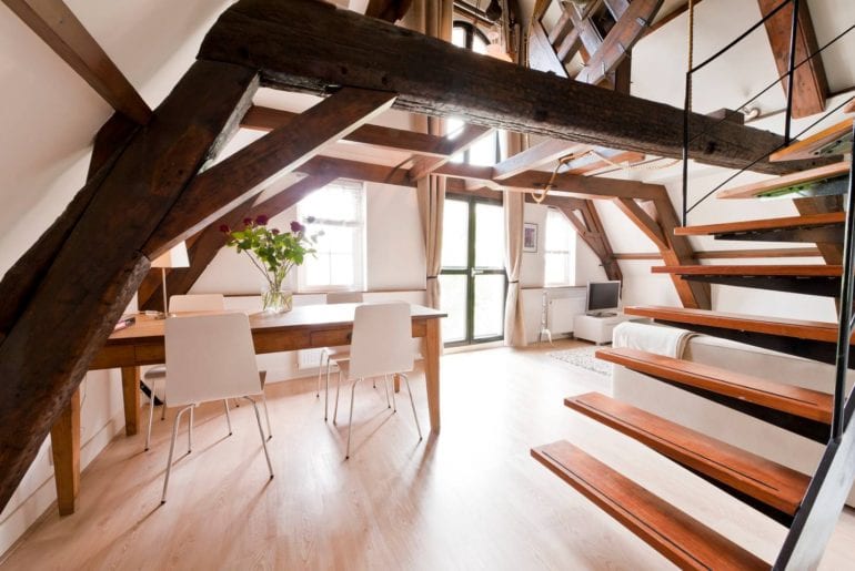 central airbnb amsterdam loft on canal
