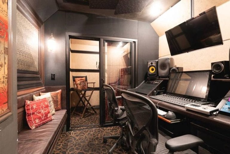 los angeles airbnb home with recording studio and theater