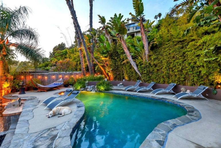 surfer airbnb home in malibu with pool