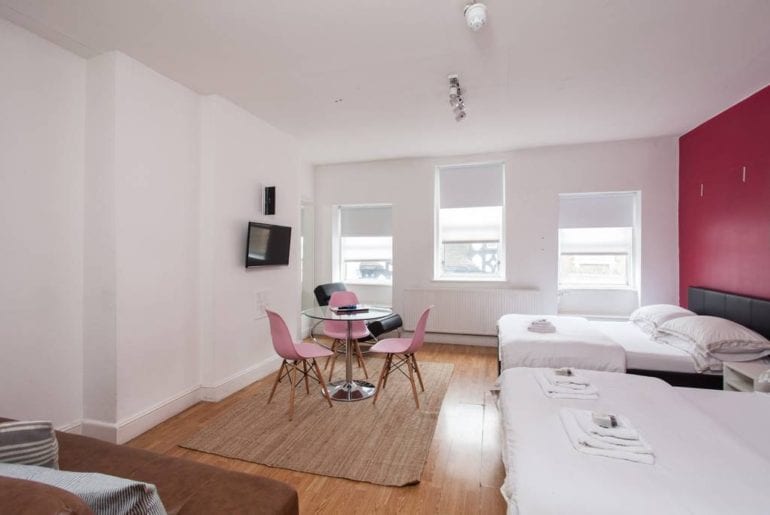 stylish soho studio airbnb london