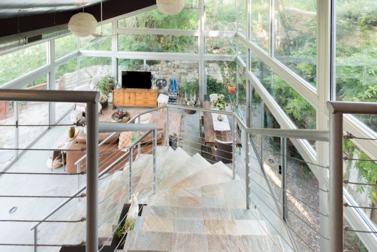 This glass home is one of a kind - with an unparalleled brightness and comfort. 