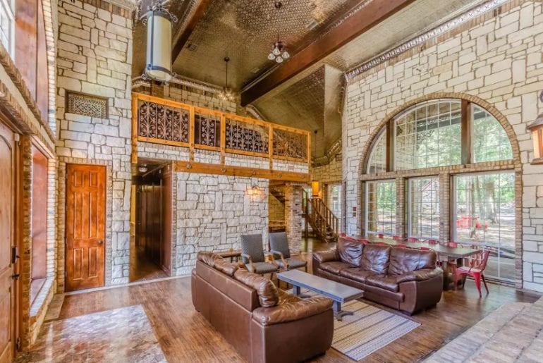 castle style mansion dallas airbnb