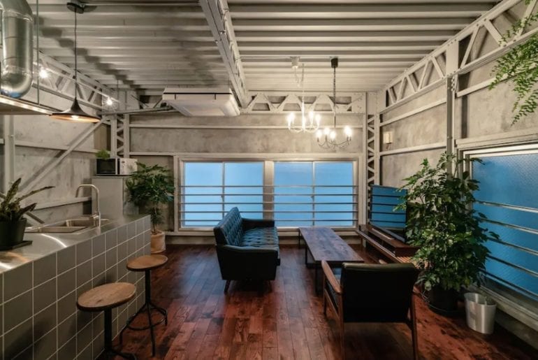 modern industrial home airbnb tokyo