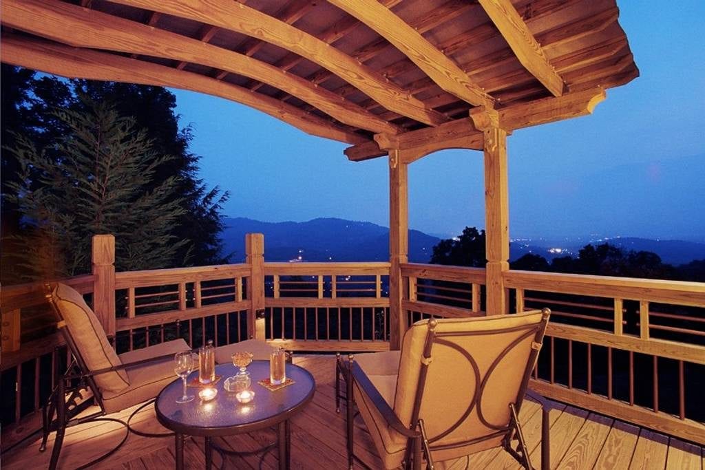 Vista view from this romantic deck