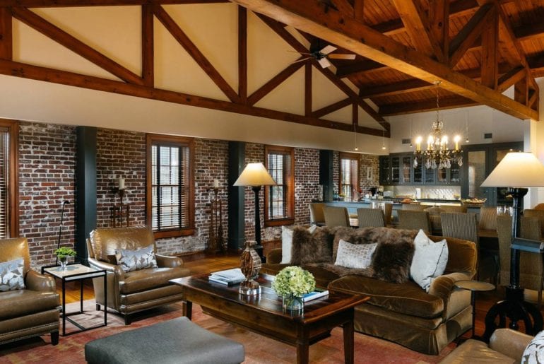 The distinguished design of this historic loft will make you feel at home in one of the best Airbnb Charleston properties