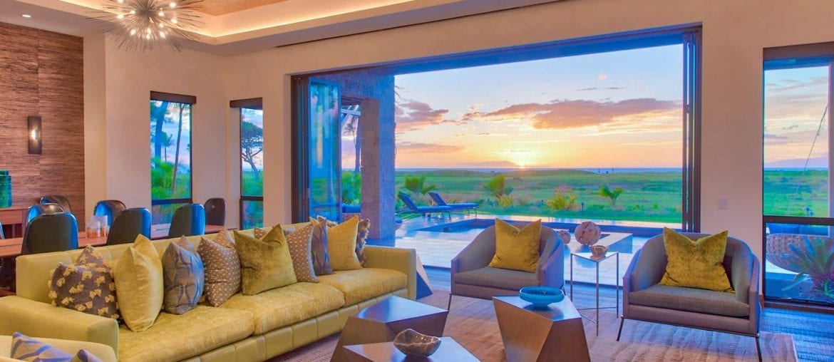 modern maui airbnb villa with ocean views