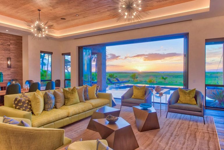 modern maui airbnb villa with ocean views