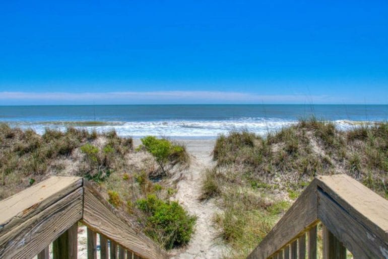 Myrtle Beach from a walkway