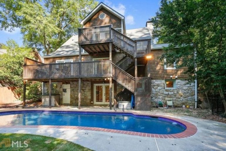 atlanta airbnb pool home