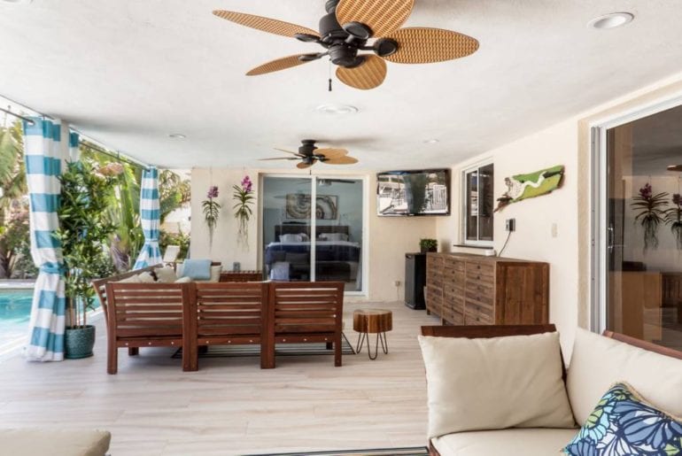 waterfront airbnb bungalow with pool in boca raton