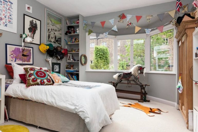 a children's bedroom in an East London home on Airbnb