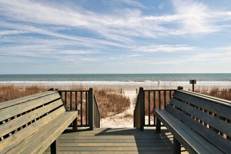 view from a vrbo in myrtle beach