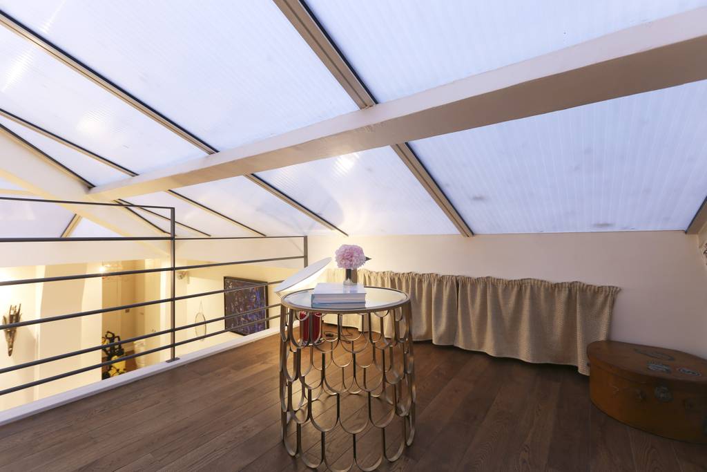 luxury loft with views of eiffel tower