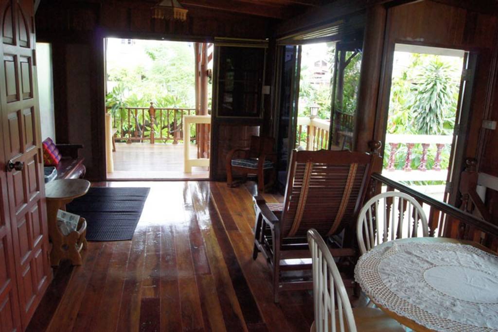 wooden bangkok airbnb home near transportation