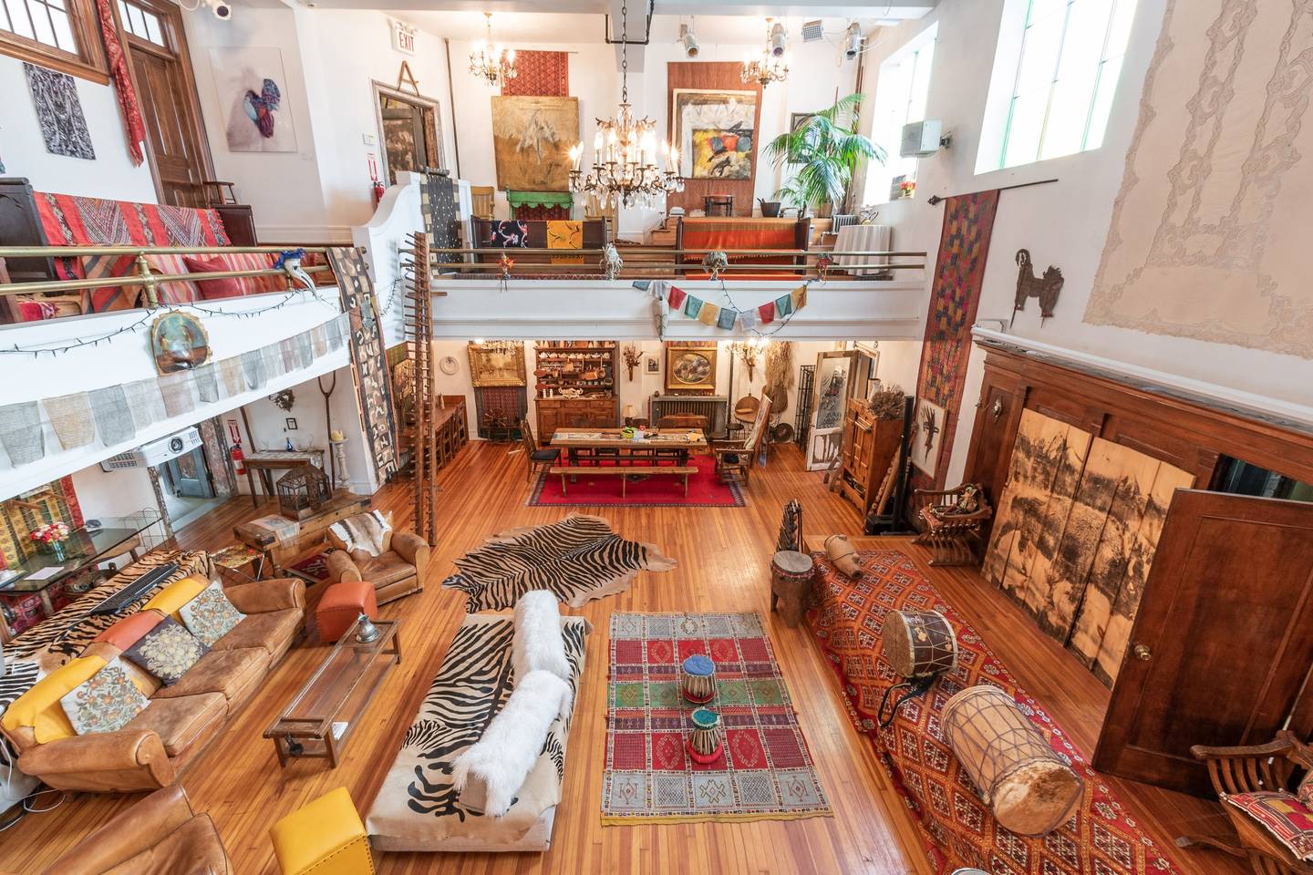 upscale bohemian new york home used for photo shoots