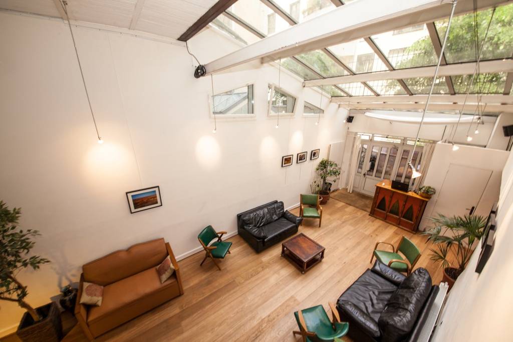 huge apartment with massive skylight in paris