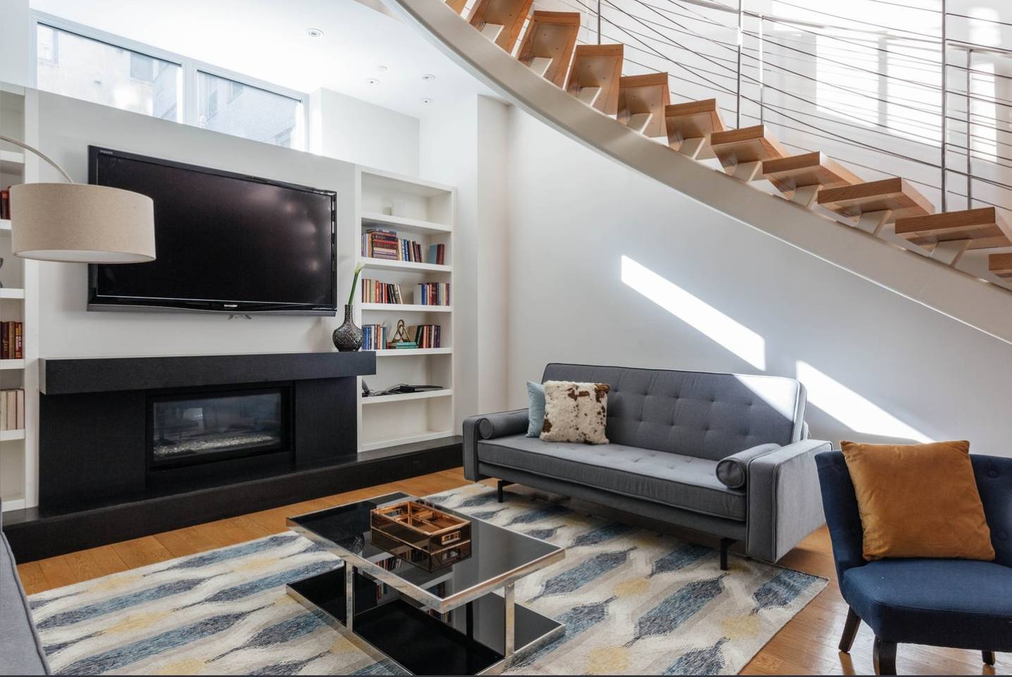 airy new york townhome with floating staircase airbnb