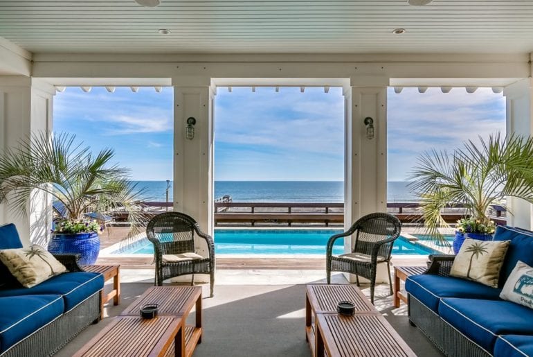 a view of the atlantic from a Myrtle Beach VRBO