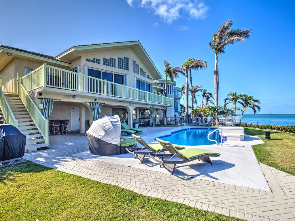 airbnb oceanfront estate home in key colony beach