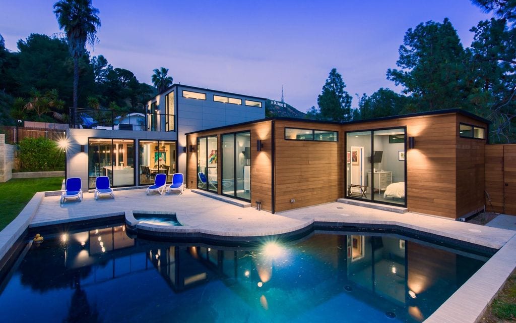 modern estate with pool vrbo hollywood hills
