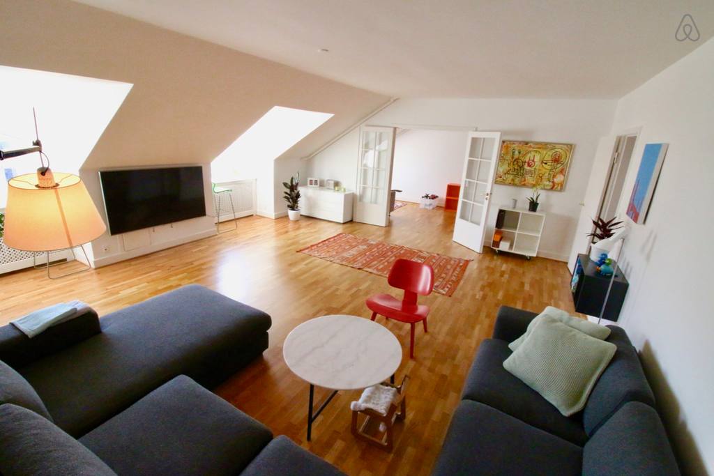large penthouse copenhagen from airbnb