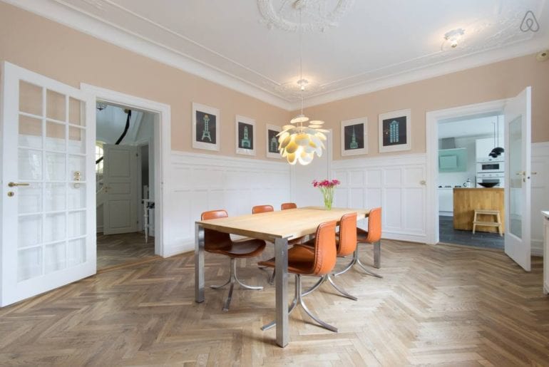large airbnb house in center of copenhagen