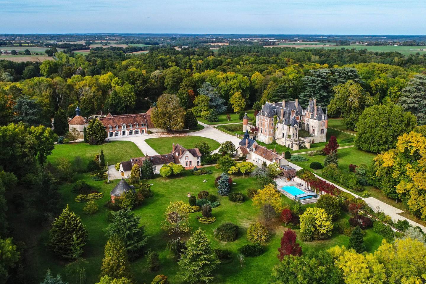 gorgeous castle in french countryside