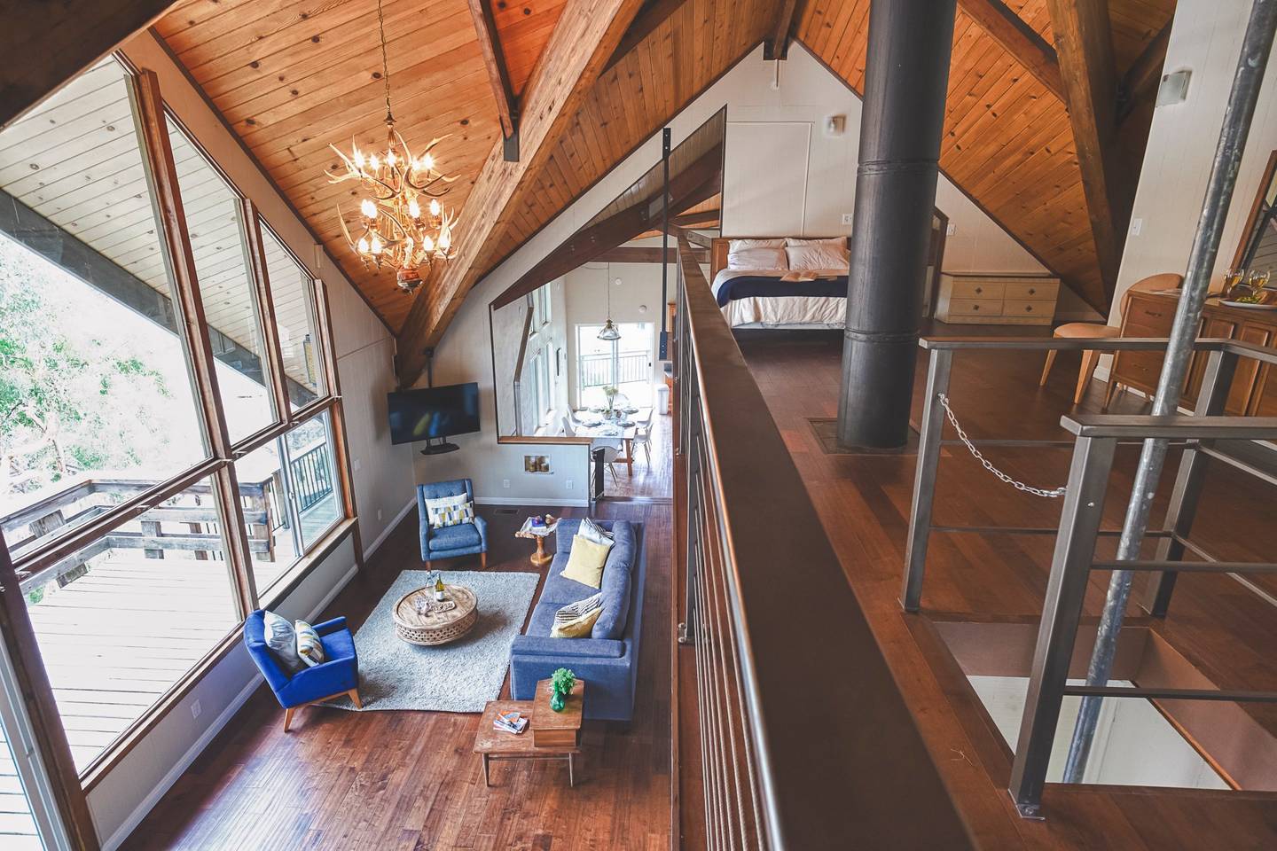 airbnb cabin inside sequoia park