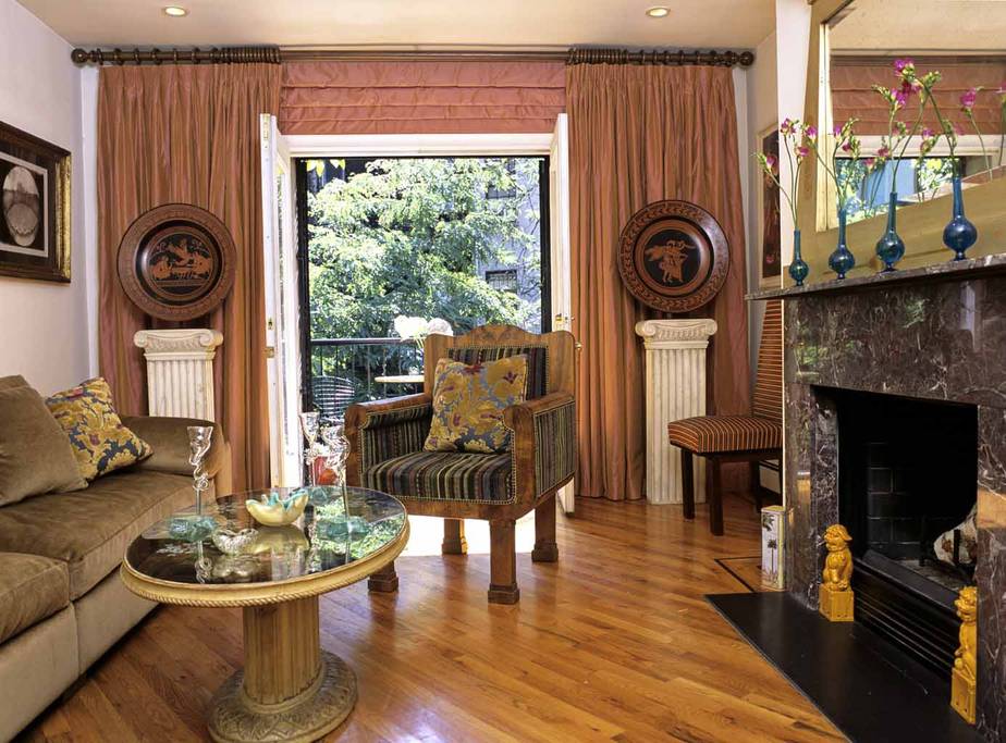 gothic style harlem brownstone from airbnb