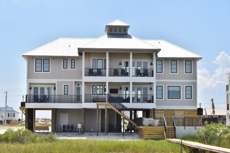 beach house with fishing pier gulf shores airbnb