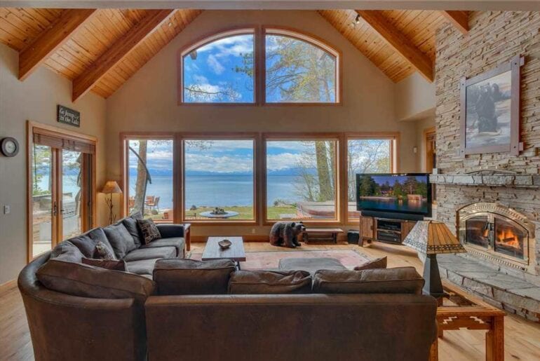 lakefront airbnb home lake tahoe