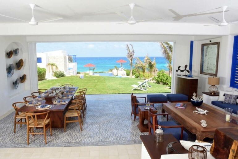 ocean front airbnb villa cancun
