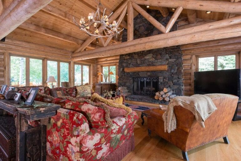 luxury airbnb log home near sun valley