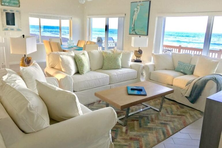 renovated home on the beach