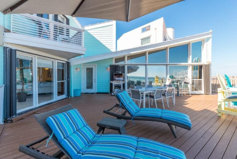 florida beach home deck views 