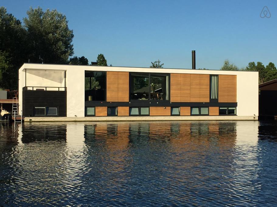 large houseboat near center of amsterdam airbnb