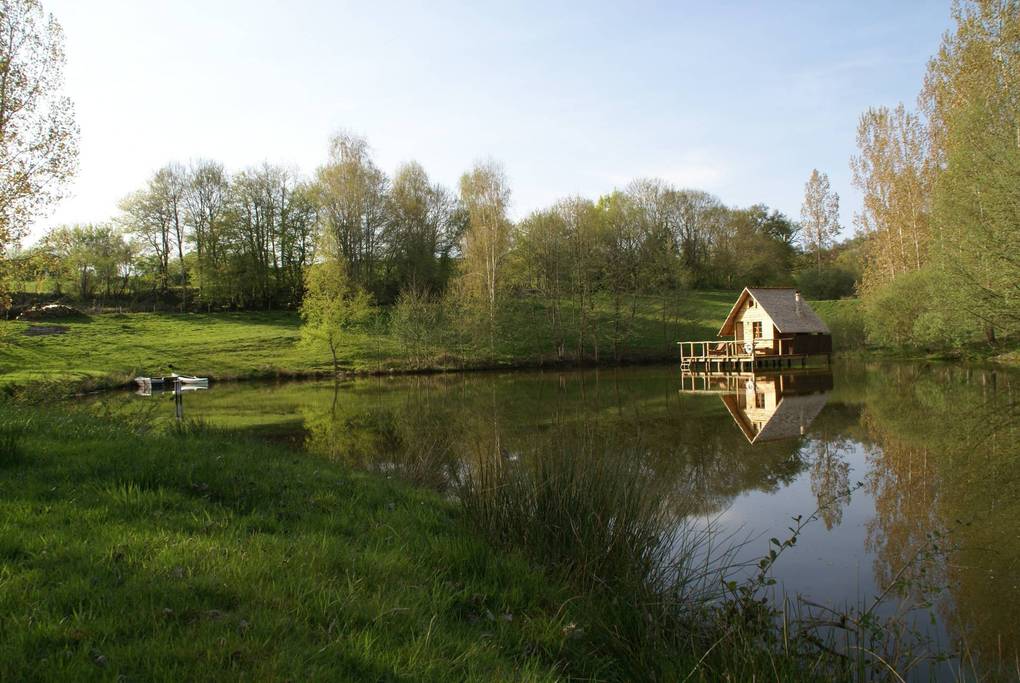 cabin built on a lake airbnb france