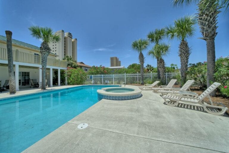 beach front pool home florida
