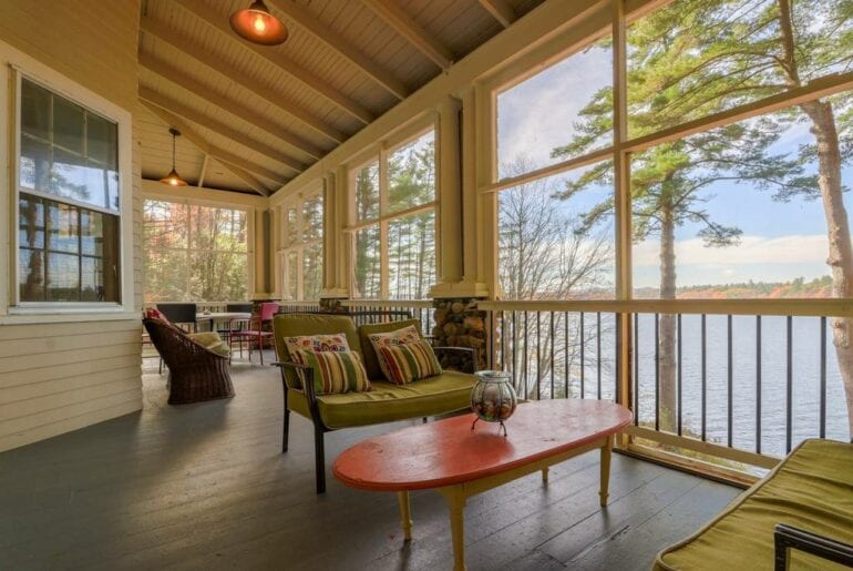 Beautiful deck with views of the lake