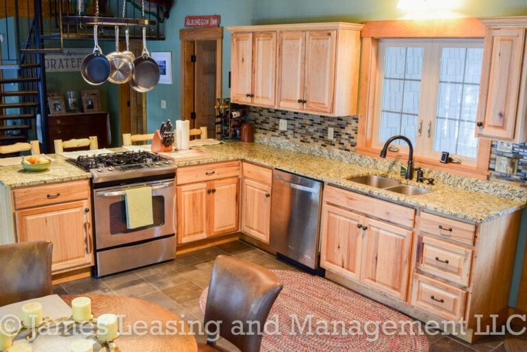 The kitchen in this home is complete with everything you need to cook a delicious meal